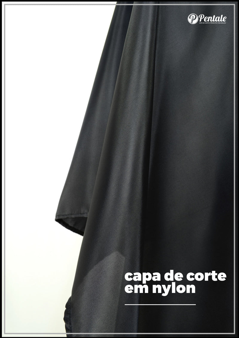 Capa De Corte Cabeleireiro / Barbearia Nylon Cor Azul
