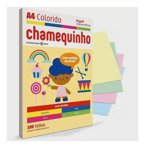 Papel Chamex Office A4 Sulfite 210x297 75g Resma 1000 Folhas Cor Branco