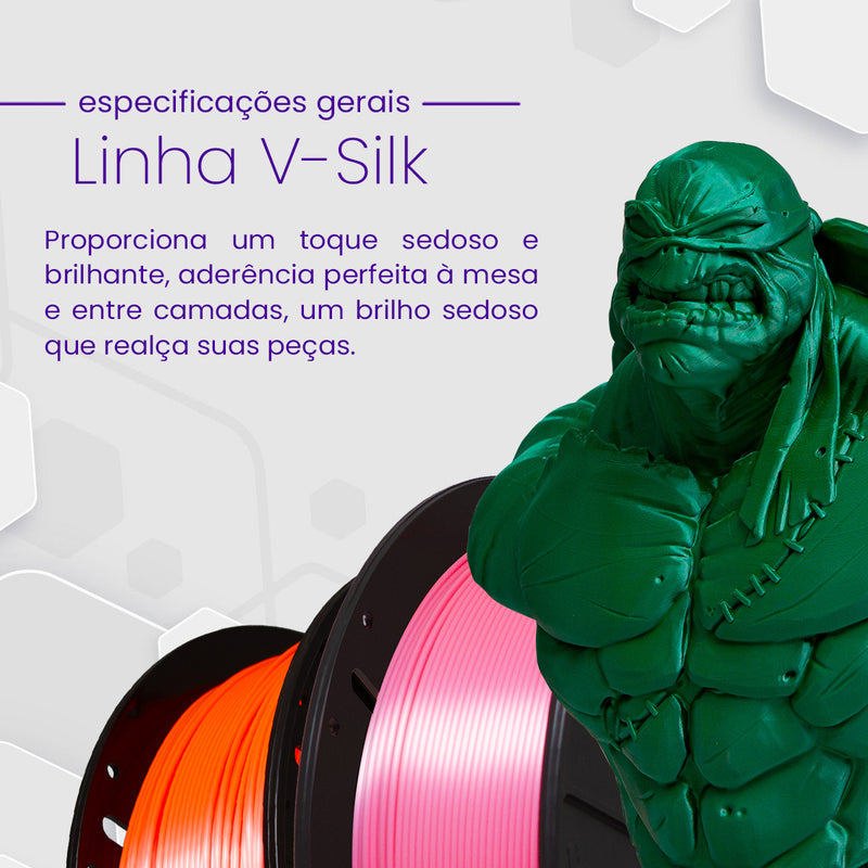 Voolt3D PLA Filamento 1.75mm Premium 1kg Cor Bege Caucasiano