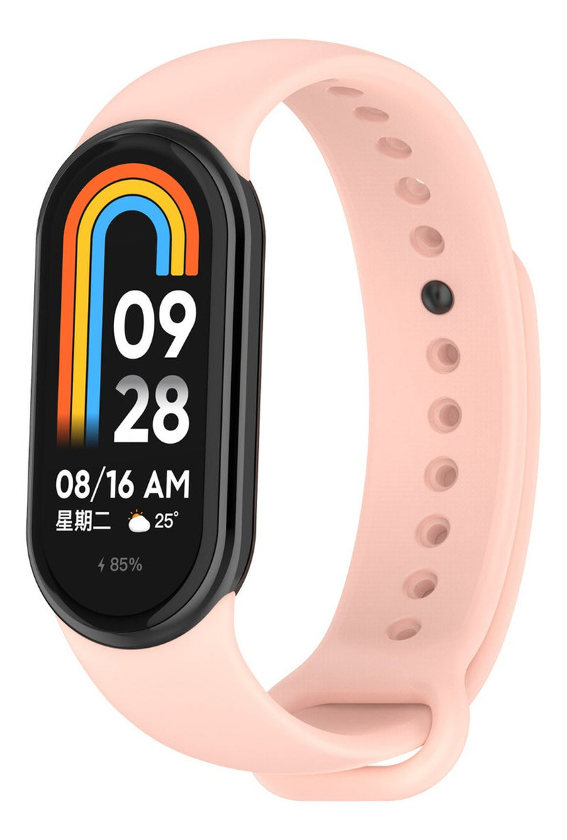Pulseira Silicone Trava Metal Sport Compatível C/ Mi Band 8 Cor Vermelho