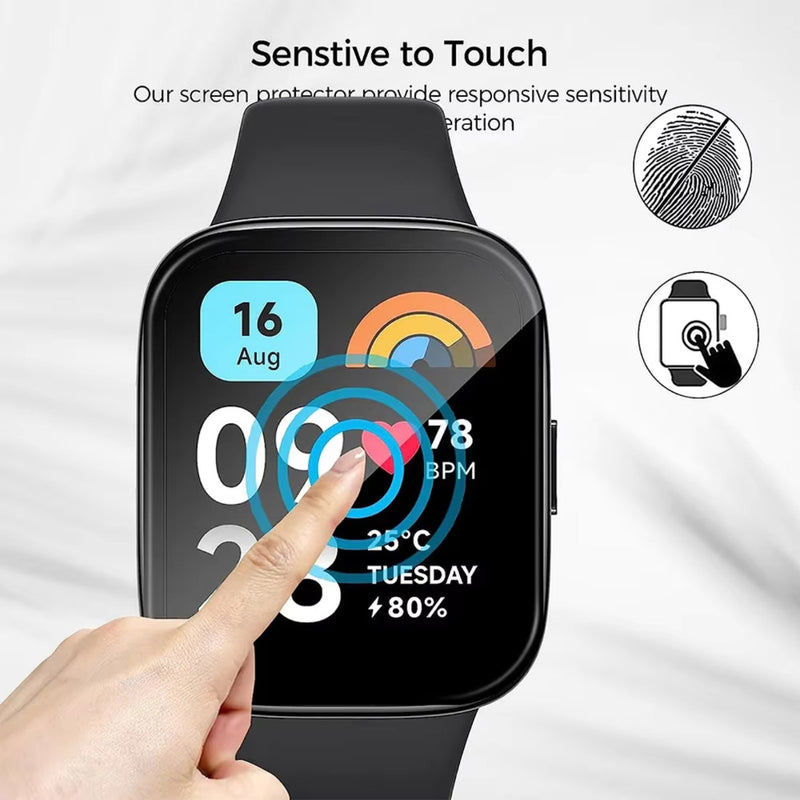 Película 3d 9d Cerâmica Para Redmi Watch 3 4 5 Active Lite