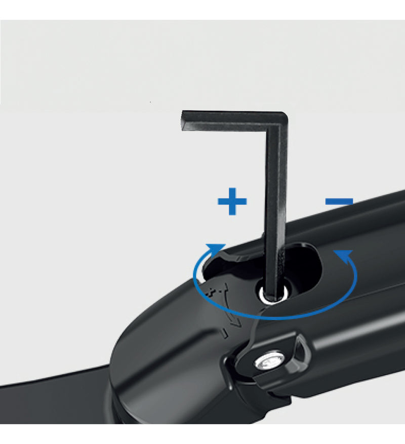 Suporte Articulado de Mesa F80N com Pistão a Gás para Monitores de 17'' a 35'' Preto ELG