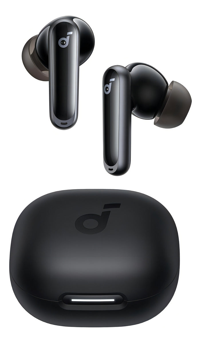 Fone De Ouvido In ear Soundcore by Anker P40i com Cancelamento Ativo de Ruído Automático Graves Poderosos 60H de Reprodução Estojo 2 em 1 Suporte IPX5 Carregamento Sem Fio Bluetooth 5.3 Cor Preto