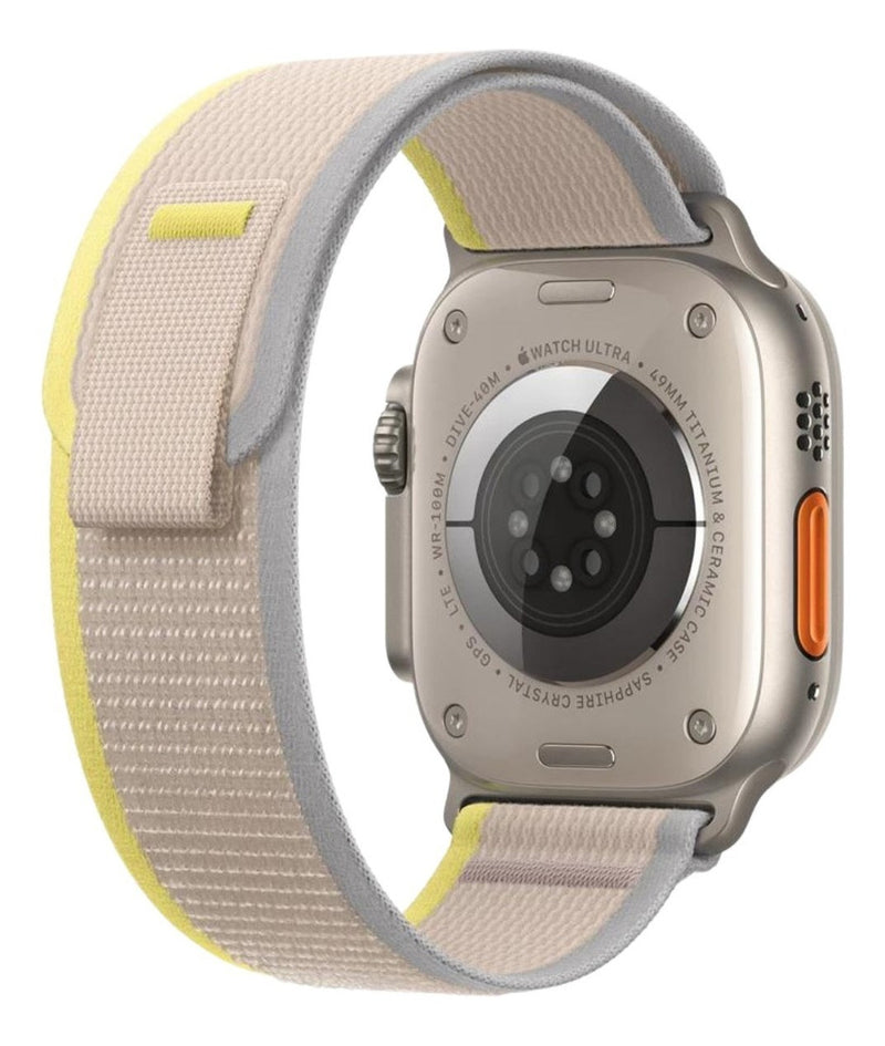 Pulseira Alpine para apple watch ultra 49mm/45mm/44mm/42mm de larguras feita em nylon/ elastano fivela (g-hook loop) cor preto comprimento total 21