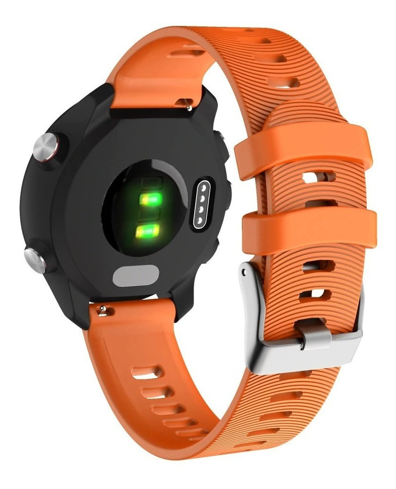 Pulseira Silicone Garmin Forerunner 245 645 Music Watch Cor Verde-claro Largura 20 Mm