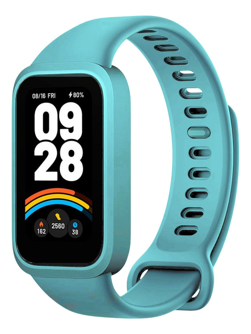 Pulseira 2em1 Protetora Para Xiaomi Smart Band 9 Active 1.47 Cor Rosa-claro
