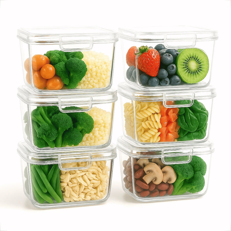 Marmita Micro-ondas Freezer 500ml Prafesta Com 24 UN. Pote Fitness