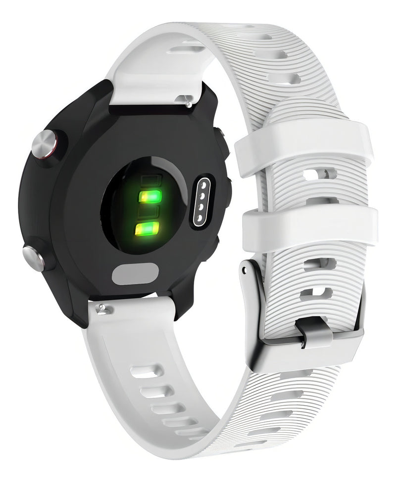 Pulseira Silicone Garmin Forerunner 245 645 Music Watch Cor Verde-claro Largura 20 Mm
