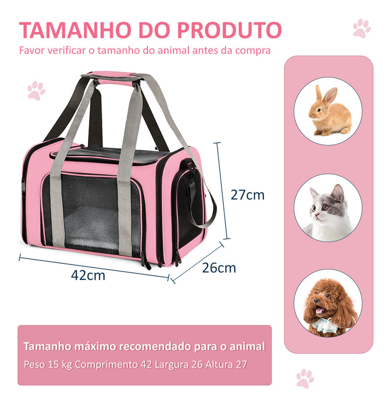 Bolsa Transporte Pet Caixa Transporte Médio Avião Paw Up Cor Verde