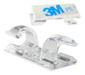 Vittak Kit 40 clips organizador fixador adesivo de cabo fios parede cor transparente