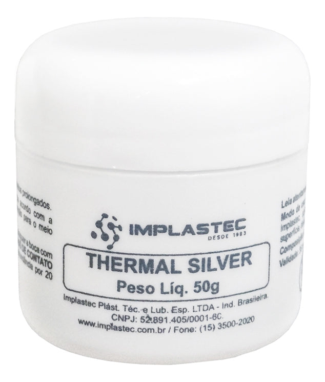 Pasta Térmica 50g Thermal Silver Prata Implastec
