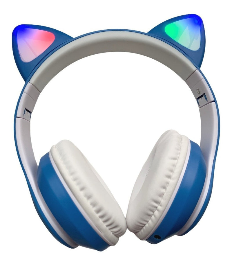 Fone Gatinho Sem Fio Com Led Bluetooth Infantil Meninas Gato