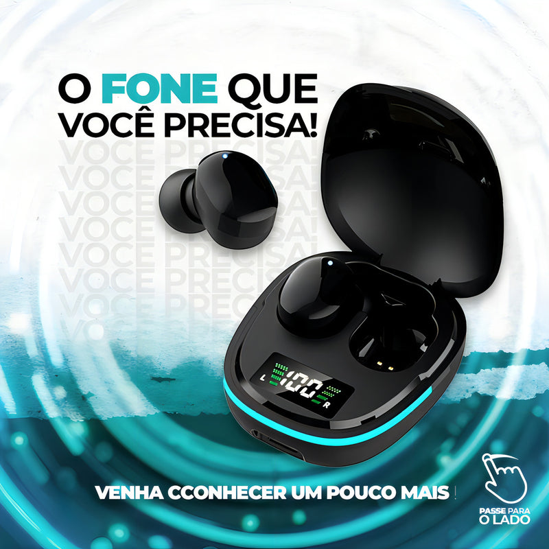 Fone De Ouvido Bluetooth Sem Fio Tws Led G9s Maxnova