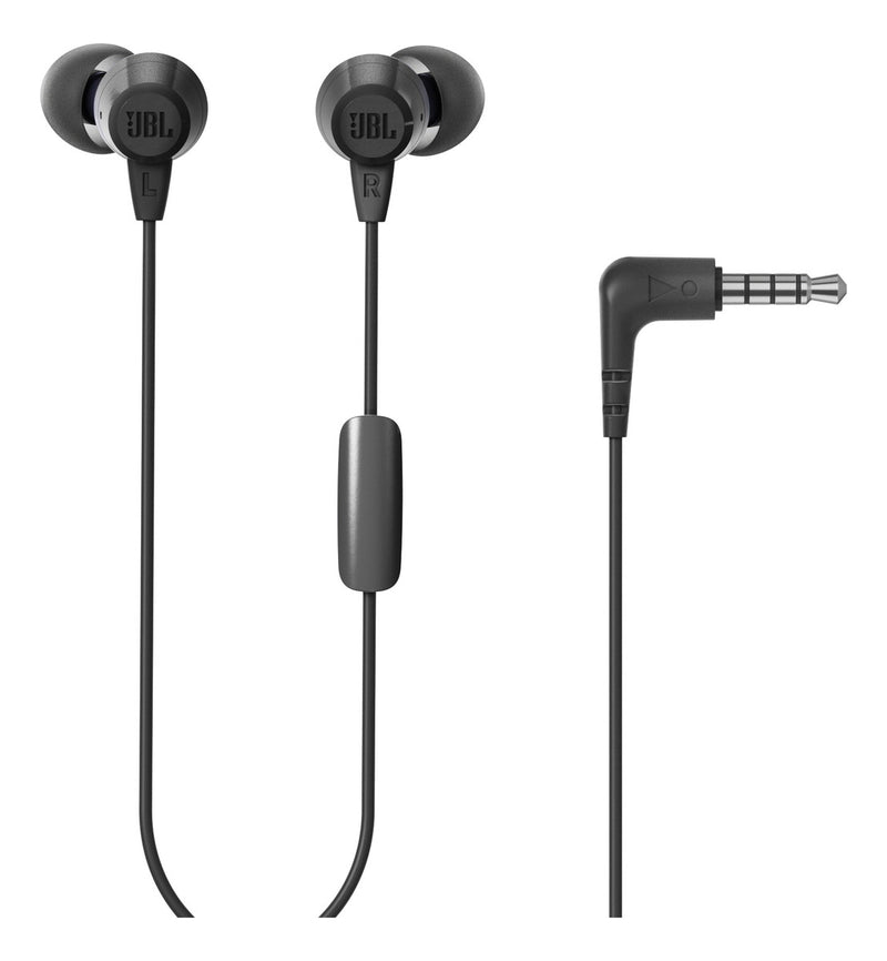 Fones de Ouvido com Microfone e Fio JBL C50HI Cor Preto