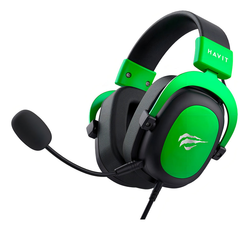 Headset Gamer Havit Gamenote H2002d Mic Removível Verde