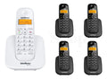 Telefone Sem Fio Intelbras Ts 3110 Preto Visor Luminoso Com Identificação de Chamadas