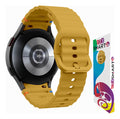 Pulseira De Silicone Ridge 3 Cores 123-alc-07 Marca 123smart Compavel Com Samsung Galaxy Watch 4 5 6 7 Fe 40mm 42mm 43mm 44mm 45mm 46mm 47mm Classic Pro - Cor Preto