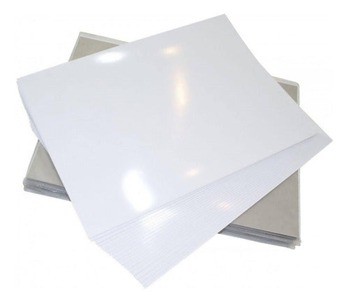 Kit 200 Folhas Papel Fotografico A4 Glossy 180g Masterprint Cor Branco