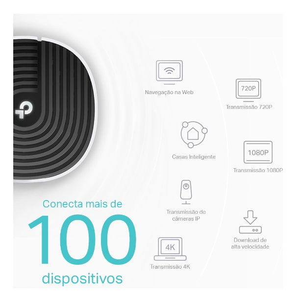 Kit Roteador Wi-fi Mesh Dual-band Ac1900 Deco S7 Tp-link Cor Branco