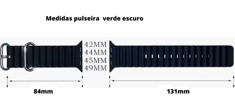Pulseira Oceano Para Apple Watch Ultra 49mm Cor Rosa-claro