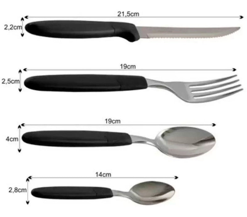 Faqueiro Tramontina Ipanema Inox 24 Pçs Serve Até 6 Pessoas Cor Branco