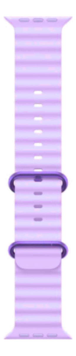Pulseira Oceano Para Apple Watch Ultra 49mm Cor Lilás