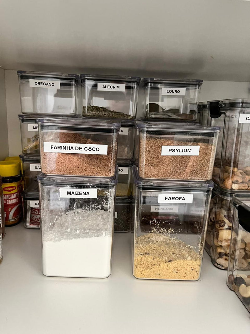 Kit 20 Potes Herméticos 2,3litros 1,1litro 480ml Organização