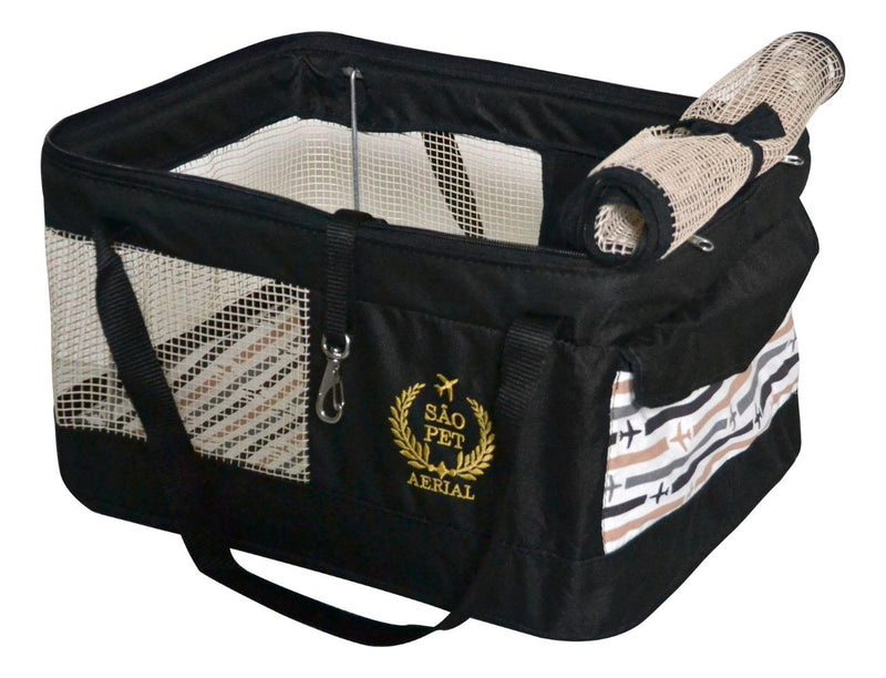 Bolsa de transporte aéreo para pets vermelha modelo latam 40x28x25 cm