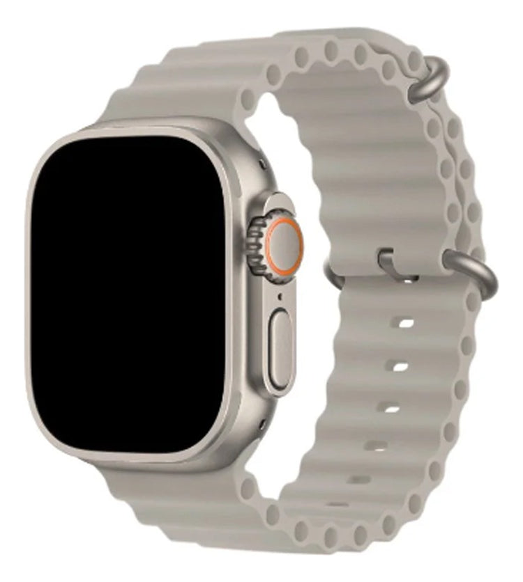 Pulseira Oceano Para Apple Watch Ultra 49mm Cor Rosa-claro