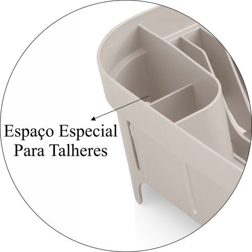 Escorredor De Talheres Chumbo Fosco Trium Ou