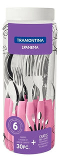 Faqueiro Tramontina Ipanema Inox 24 Pçs Serve Até 6 Pessoas Cor Branco