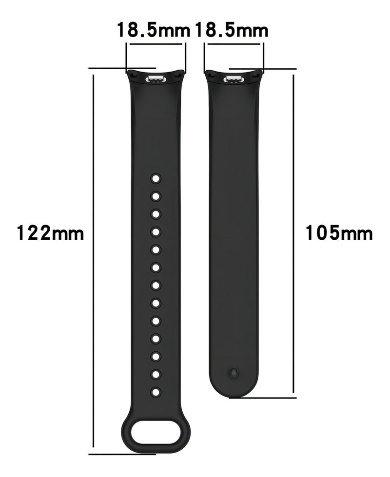 Pulseira Silicone Trava Metal Sport Compatível C/ Mi Band 8 Cor Vermelho