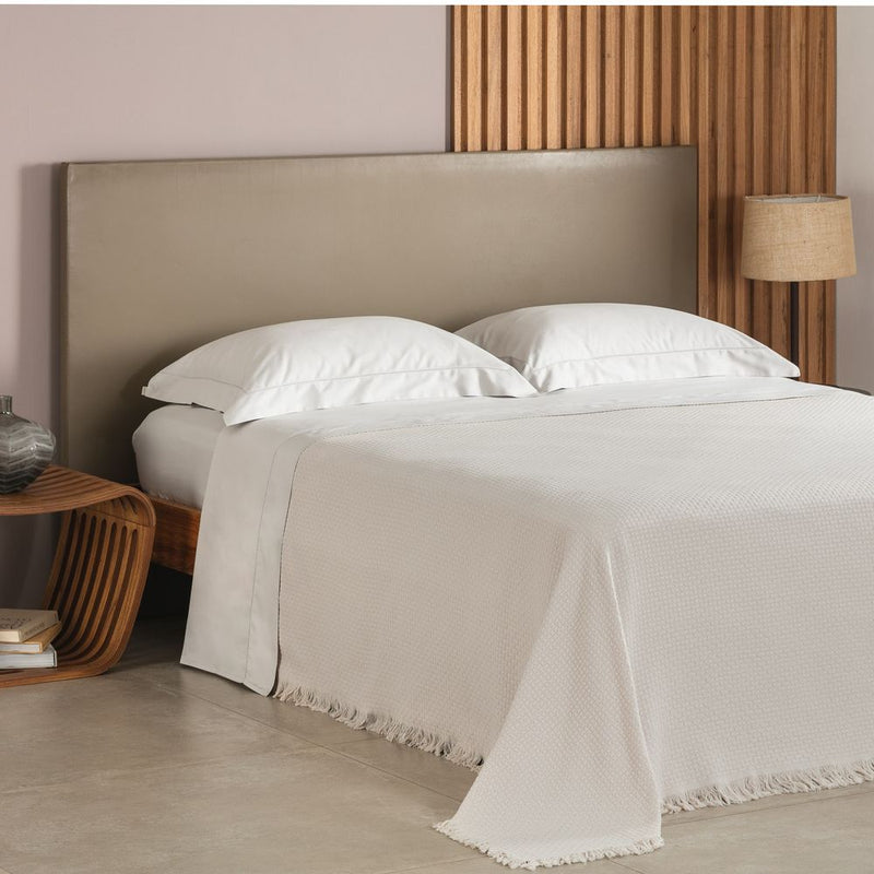 Colcha Casal Buddemeyer In Design 100% Algodão Cinza