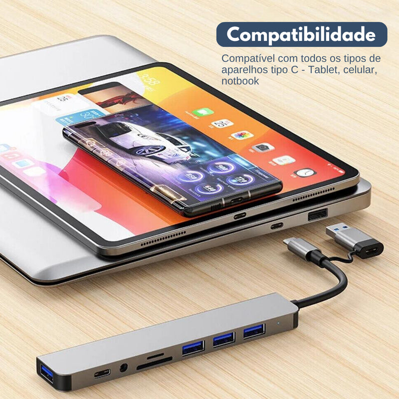 POLARES ZEN1 Adaptador Macbook Hub Usb-c Air M1 M2 Dex