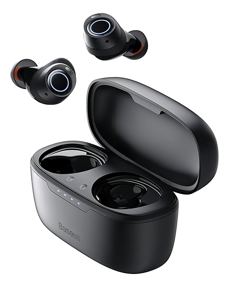 Fone Sem Fio Baseus Tws Bowie Ma10 Com Cancelamento De Ruído e Ipx6 Cor Preto