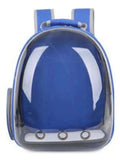 Mochila Para Carregar Gatos Com Capsula Bolha Transparente Cor Cinza
