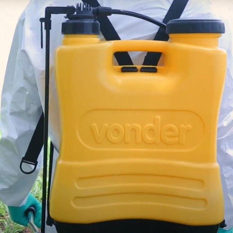 Pulverizador 20 Litros Vonder Máquina Passar Veneno Insetos Cor Amarelo