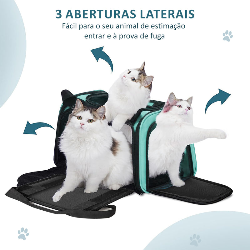 Bolsa Transporte Pet Caixa Transporte Médio Avião Paw Up Cor Cinza