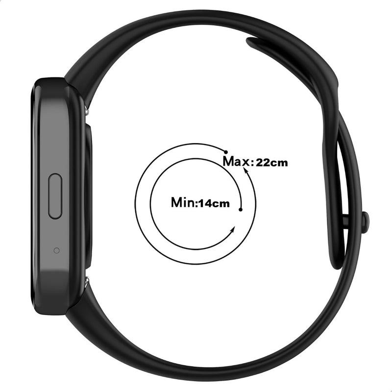 Pulseira De Silicone Sport Para Xiaomi Redmi Watch 3 Active Cor Bege Largura Da Pulseira 20 Mm