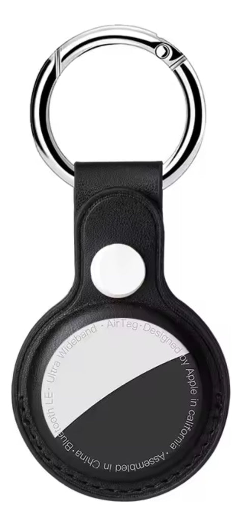 Capa Case De Couro Para Airtag Com Chaveiro Premium