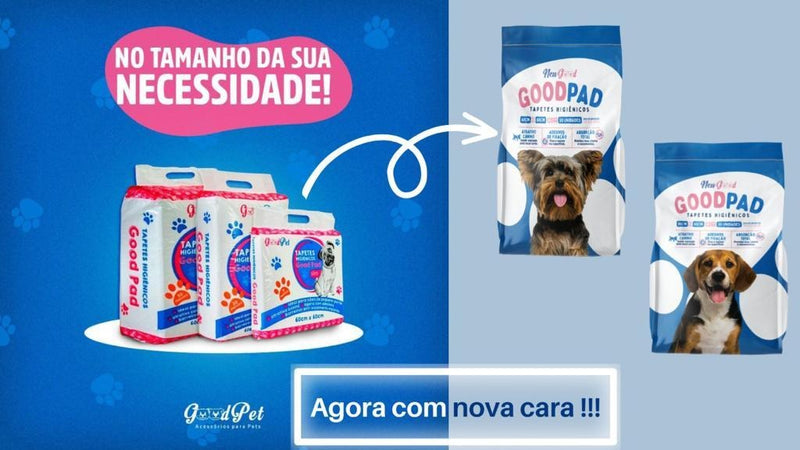 Tapete higiênico Petlike Good Pad 80x60cm 30 unidades
