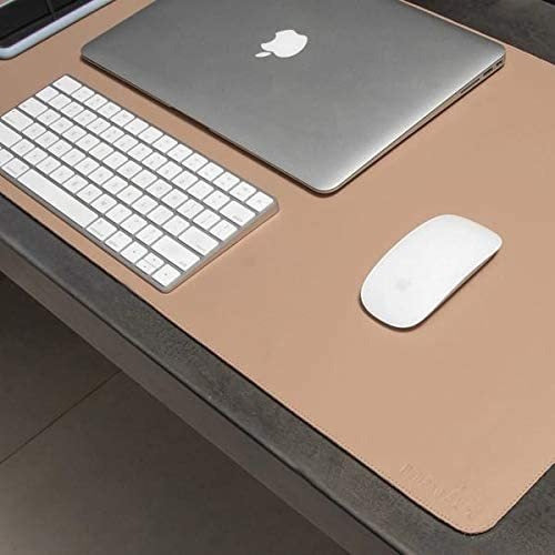 Mousepad Grande Preto 90x40 Deskpad Couro Antiderrapante Mesa Computador Notebook Eddias