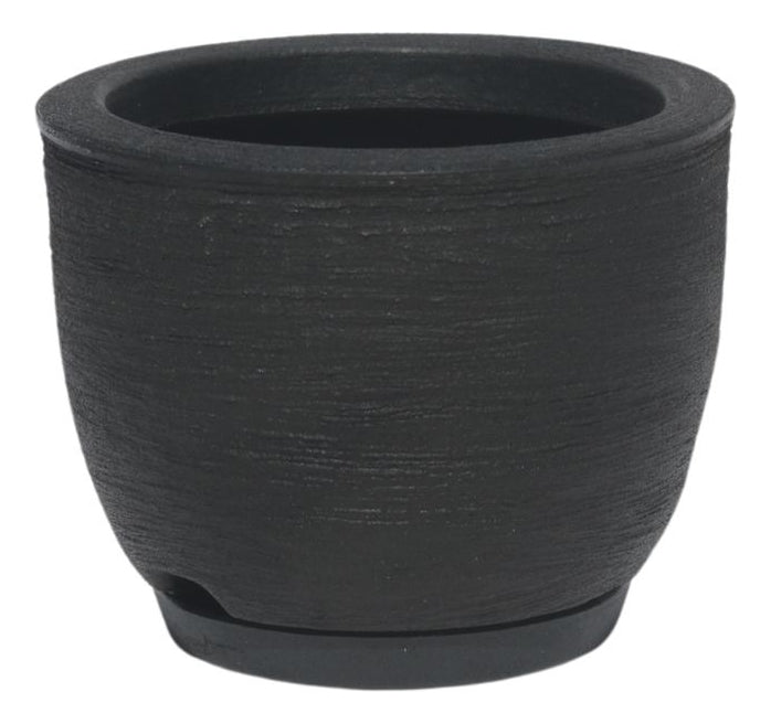 Vaso Planta Decorativo Polietileno Jardim Bojo Escovado N1