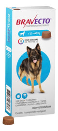 Bravecto Antipulgas carrapato comprimido Cães 20 a 40 kg Full