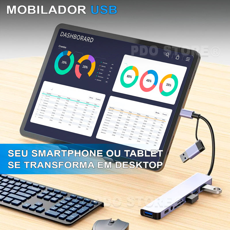 Hub Usb 8 Portas Usb 3.0 5 Gbps Extensor Adaptador Usb 3.0 Computador Pc Notebook Pdo Store