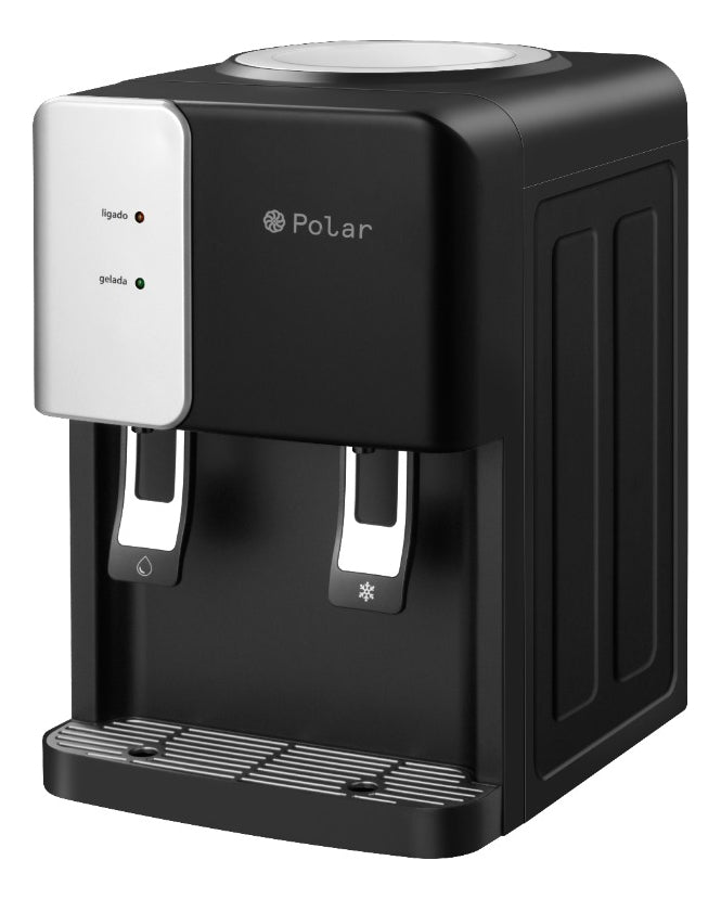 Bebedouro Eletrônico Polar Preto - Agua Natural E Gelada -