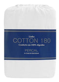 Par De Fronhas Para Travesseiros 0.50x0.70m Zelo Cotton 180 Cor Branco Liso