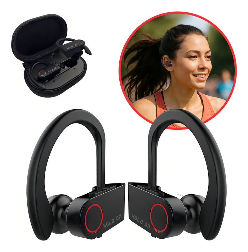 Fone De Ouvido Bluetooth Sem Fio Tws Esportivo Compatível Com iPhone Samsung Xiaomi Lenovo Motorola Xt80 Lp75 Celular Android Ios Academia Caminhada Tipo Gancho Hold On