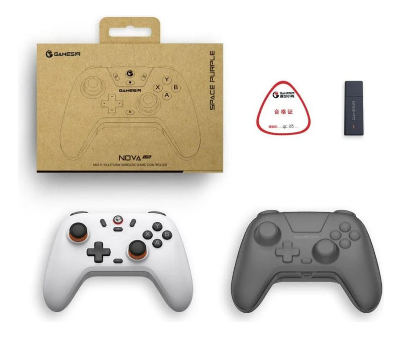 Controle Gamesir T4 Nova Lite Sem Fio Para Pc Switch Android Ios Steam Celular Hall Effect Cor Space Purple