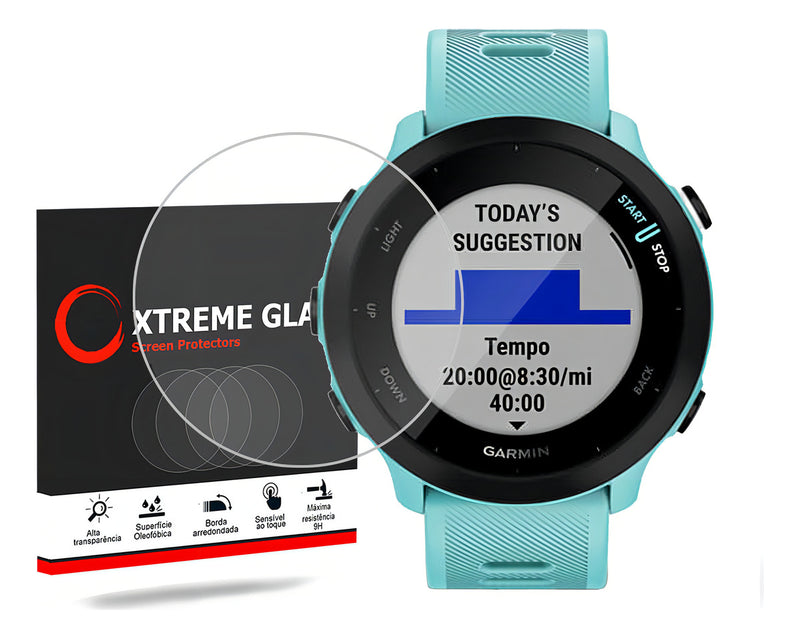 Pelicula De Vidro Para Garmin Forerunner 55 Fr 55 Proteção